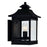 CWI Lighting Cleveland 2-Lt 9" Outdoor Wall Light, Black/Clear