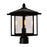CWI Lighting Crawford 1 Light Outdoor Lantern Head, Black/Clear