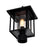 CWI Lighting Crawford 1 Light Outdoor Lantern Head, Black/Clear