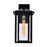CWI Crawford 1 Light 14"H Outdoor Wall Light, Black/Clear