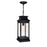 CWI Lighting Milford 1 Light 20"H Outdoor Pendant, Black/Seedy - 0418P7L-1
