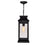 CWI Lighting Milford 1 Light 20"H Outdoor Pendant, Black/Seedy