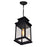 CWI Lighting Milford 1 Light 20"H Outdoor Pendant, Black/Seedy