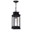 CWI Lighting Milford 1 Light 20"H Outdoor Pendant, Black/Seedy