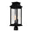 CWI Milford 3 Light 21"H Outdoor Lantern Head, Black/Seedy