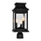 CWI Milford 3 Light 17"H Outdoor Lantern Head, Black/Seedy - 0418PT7S-3