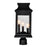 CWI Milford 3 Light 17"H Outdoor Lantern Head, Black/Seedy