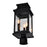 CWI Milford 3 Light 17"H Outdoor Lantern Head, Black/Seedy
