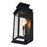 CWI Lighting Milford 2 Light 18"H Outdoor Wall Light, Black/Seedy