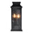 CWI Lighting Milford 2 Light 18"H Outdoor Wall Light, Black/Seedy