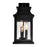 CWI Lighting Milford 3 Light 16"H Outdoor Wall Light, Black/Seedy