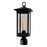 CWI Lighting Oakwood 1 Light Outdoor Lantern Head, Black/Clear - 0422PT7-1-101