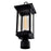 CWI Lighting Oakwood 1 Light Outdoor Lantern Head, Black/Clear