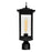 CWI Lighting Oakwood 1 Light Outdoor Lantern Head, Black/Clear