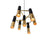 CWI Anem 7 Light Down Chandelier, Matte Black/Satin Gold