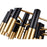 CWI Anem 19 Light Down Chandelier, Matte Black/Satin Gold