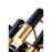 CWI Anem 19 Light Down Chandelier, Matte Black/Satin Gold
