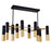 CWI Anem 10 Light Down Chandelier, Matte Black/Satin Gold - 1015P32-10-129