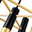 CWI Anem 10 Light Down Chandelier, Matte Black/Satin Gold