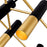 CWI Anem 10 Light Down Chandelier, Matte Black/Satin Gold