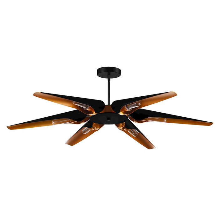 CWI Lighting Amar 6 Light Chandelier, Matte Black