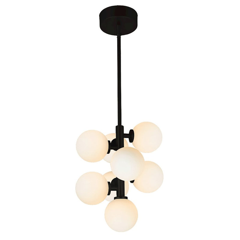 CWI Lighting Arya 8 Light Pendant, Black
