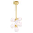 CWI Lighting Arya 8 Light Pendant, Satin Gold - 1020P12-8-602