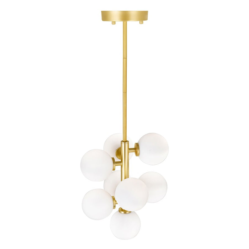 CWI Lighting Arya 8 Light Pendant, Satin Gold