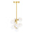CWI Lighting Arya 8 Light Pendant, Satin Gold