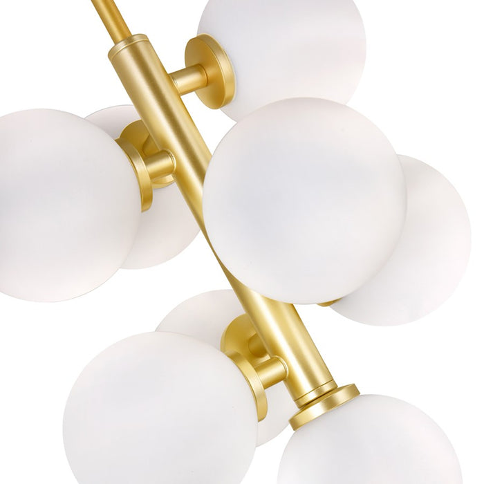 CWI Lighting Arya 8 Light Pendant, Satin Gold