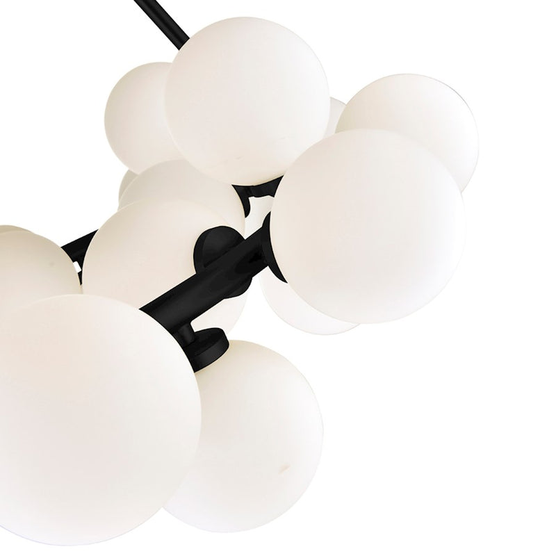 CWI Lighting Arya 25 Light Chandelier, Black