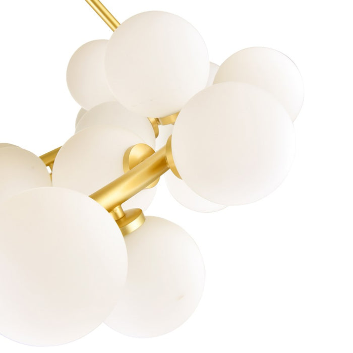 CWI Lighting Arya 25 Light Chandelier, Satin Gold