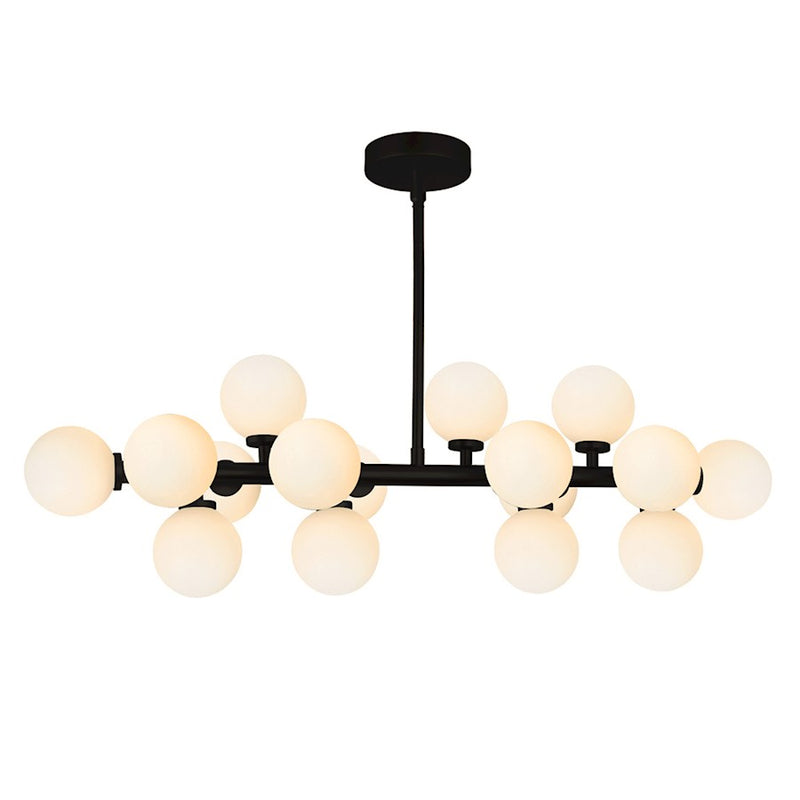 CWI Lighting Arya 16 Light Chandelier, Black