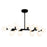 CWI Lighting Arya 16 Light Chandelier, Black