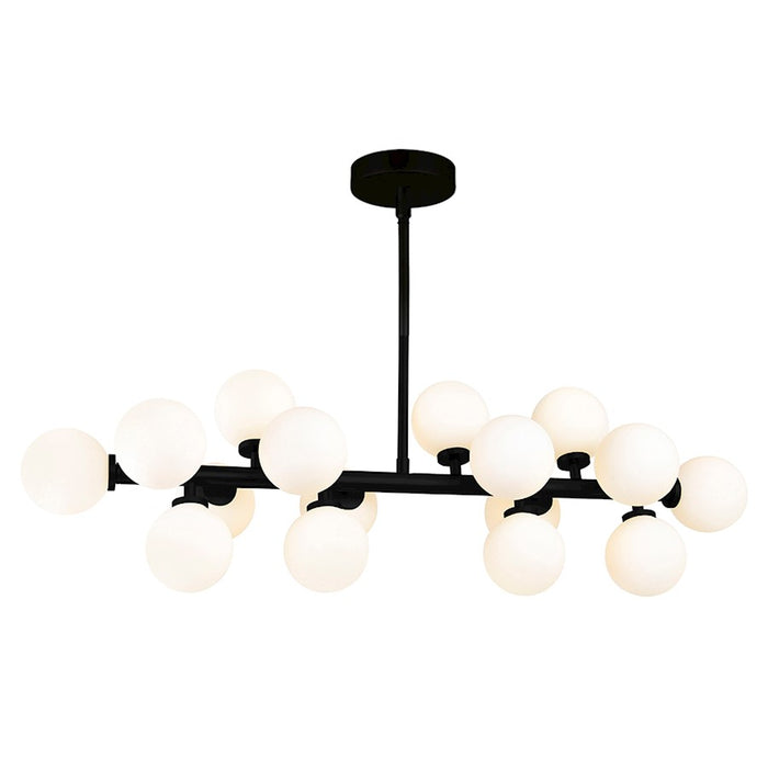 CWI Lighting Arya 16 Light Chandelier, Black