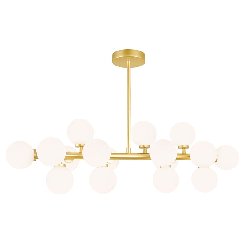 CWI Lighting Arya 16 Light Chandelier, Satin Gold