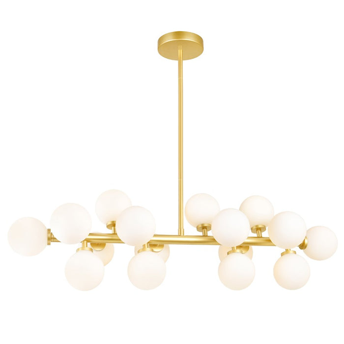 CWI Lighting Arya 16 Light Chandelier, Satin Gold