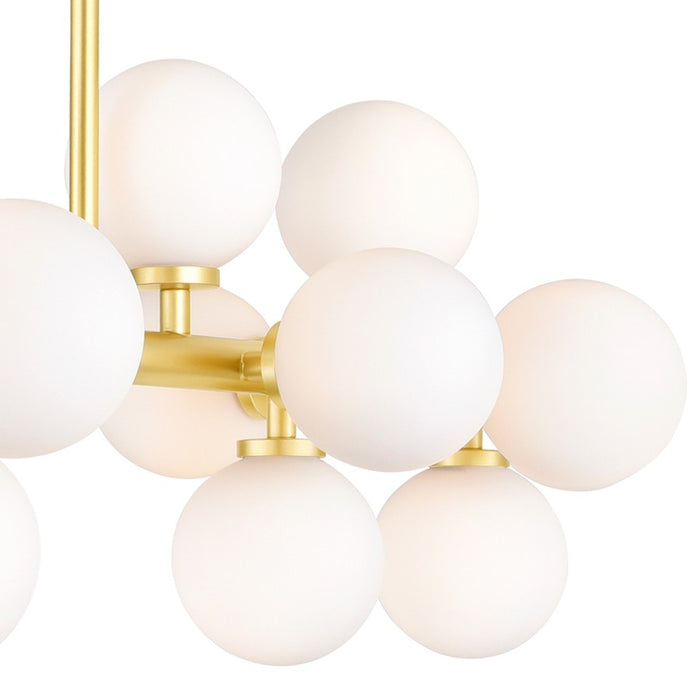 CWI Lighting Arya 16 Light Chandelier, Satin Gold