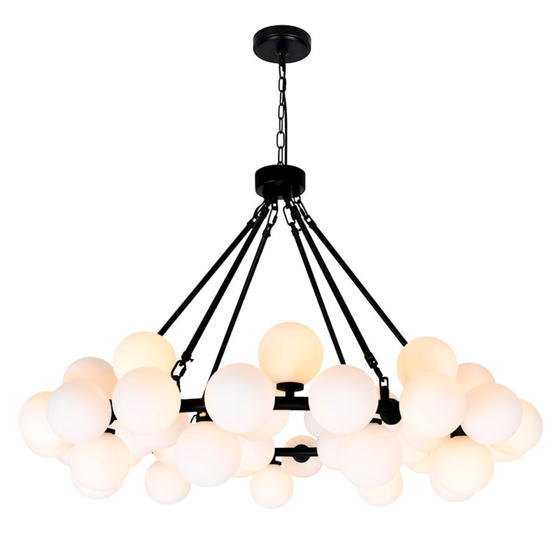 CWI Lighting Arya 45 Light Chandelier, Black