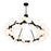 CWI Lighting Arya 45 Light Chandelier, Black