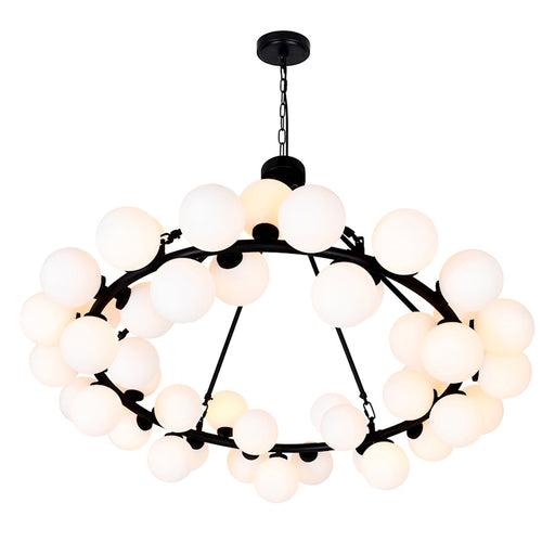 CWI Lighting Arya 45 Light Chandelier, Black