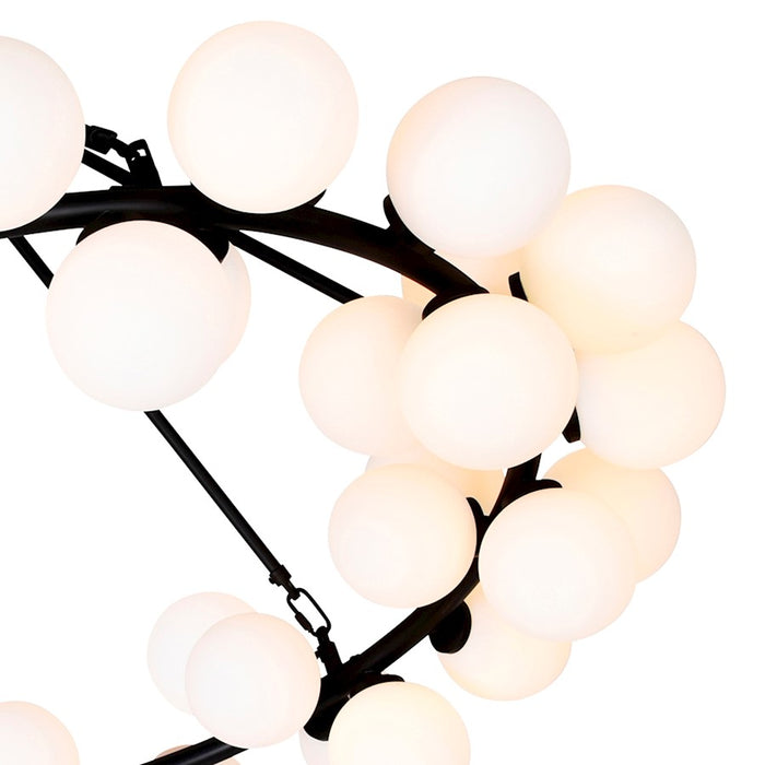 CWI Lighting Arya 45 Light Chandelier, Black
