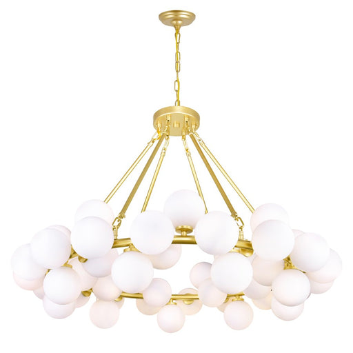 CWI Lighting Arya 45 Light Chandelier, Satin Gold - 1020P39-45-602