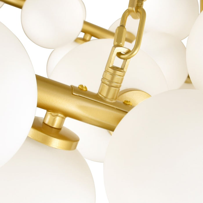 CWI Lighting Arya 45 Light Chandelier, Satin Gold