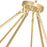 CWI Lighting Arya 45 Light Chandelier, Satin Gold