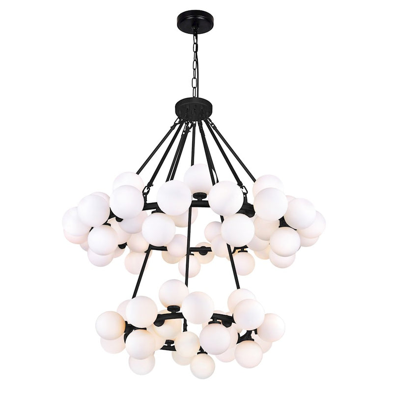 CWI Lighting Arya 70 Light Chandelier, Black