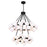 CWI Lighting Arya 70 Light Chandelier, Black - 1020P39-70-101