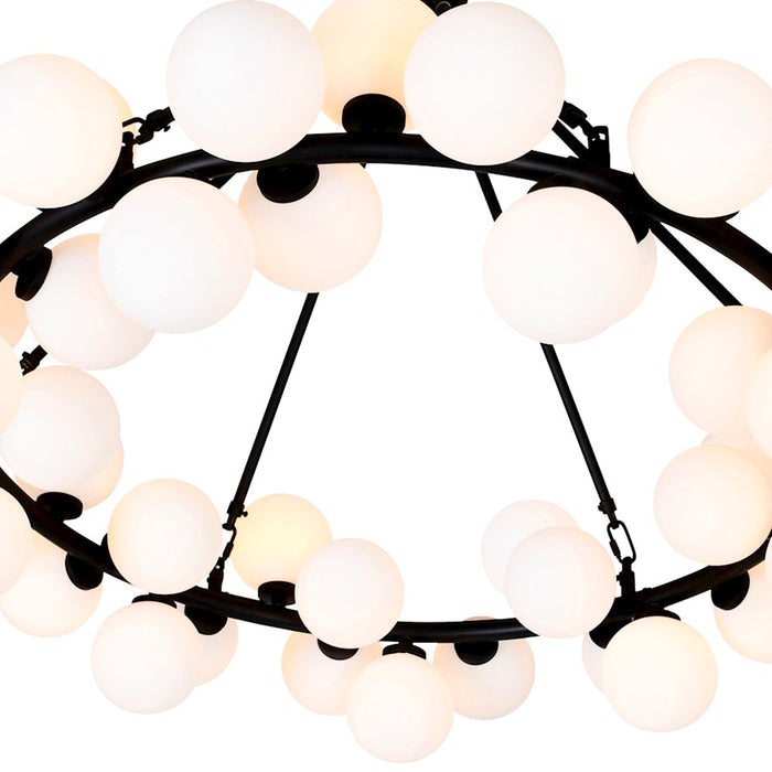CWI Lighting Arya 70 Light Chandelier, Black