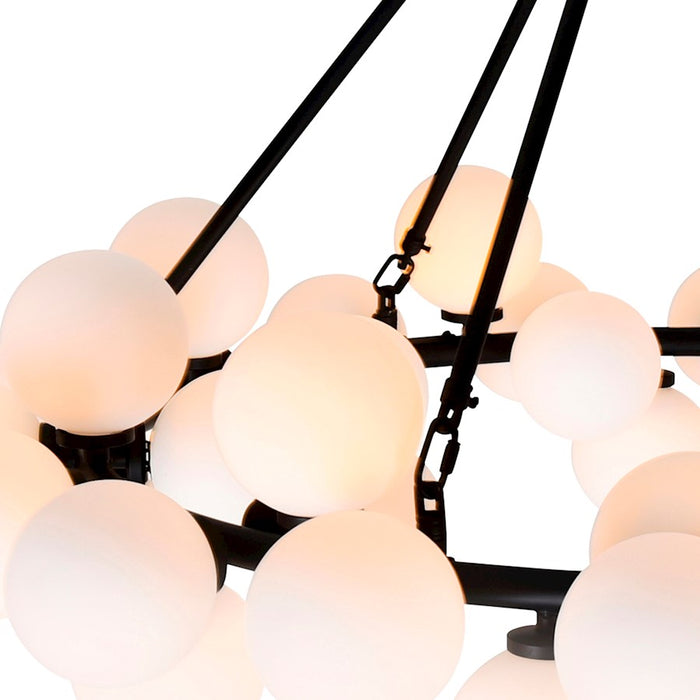 CWI Lighting Arya 70 Light Chandelier, Black