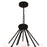 CWI Lighting Arya 70 Light Chandelier, Black